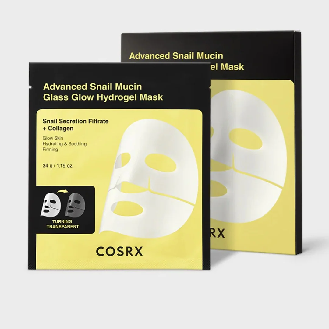 Advanced Snail Mucin Glass Glow Hydrogel x3 Masks